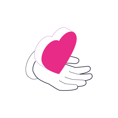 heart in hand icon